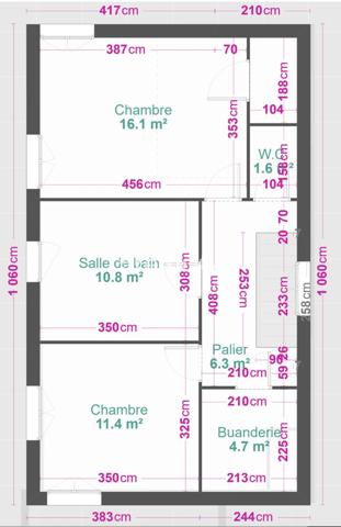 Maison 3 pièces - 130 m²