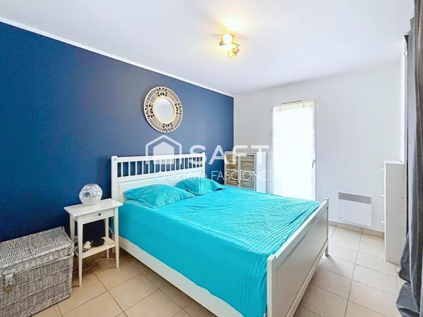 Vue dominante, piscine et dépendance