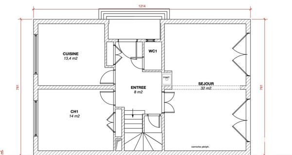 Maison traditionnelle 7 pièces de 138 m² à Poissy (78300)