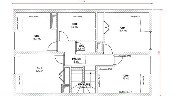Maison traditionnelle 7 pièces de 138 m² à Poissy (78300)