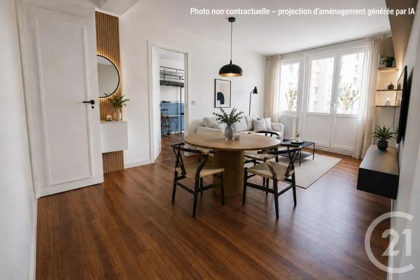 Appartement F3 à vendre  3 pièces - 60,56 m 2   CRETEIL  - 94