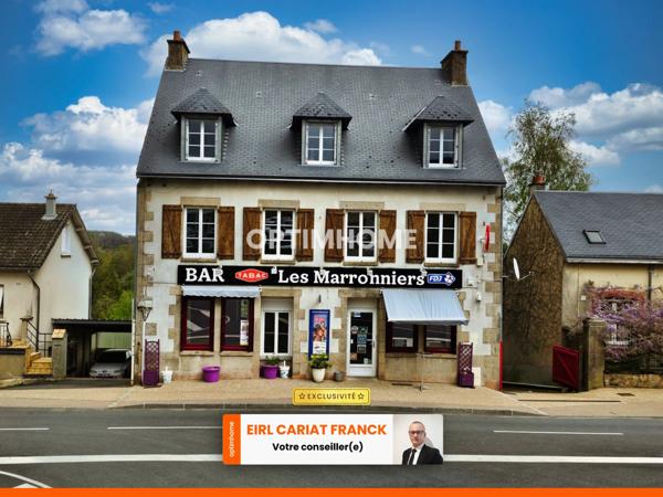 DEUX APPARTEMENTS SUR 154 M² ET COMMERCE DE 100 M², L’ENSEMBLE SUR 574 M² DE TERRAIN CLOS :