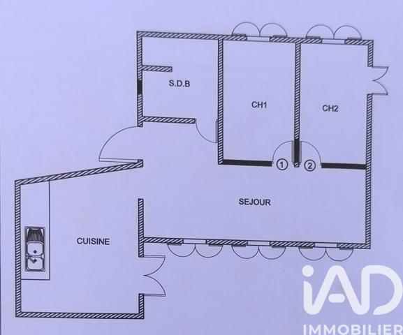 Maison à vendre 3 pièces 70 m² Petite-Île