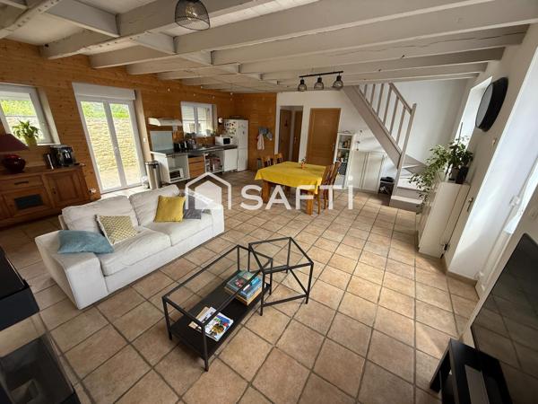 MAISON FAMILIALE TYPE LONGERE DE 138 M2 LOUEE PROCHE COMMODITÉS DE LOCMINE