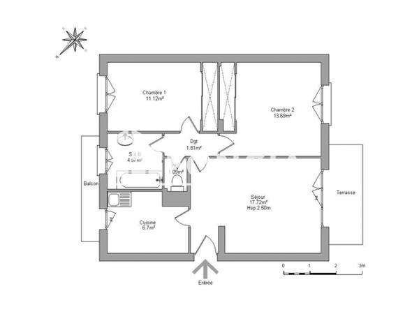 Location Appartement 3 pièces 57.04 m² - 949 AVENUE FRANCOIS NARDI Toulon 83000
