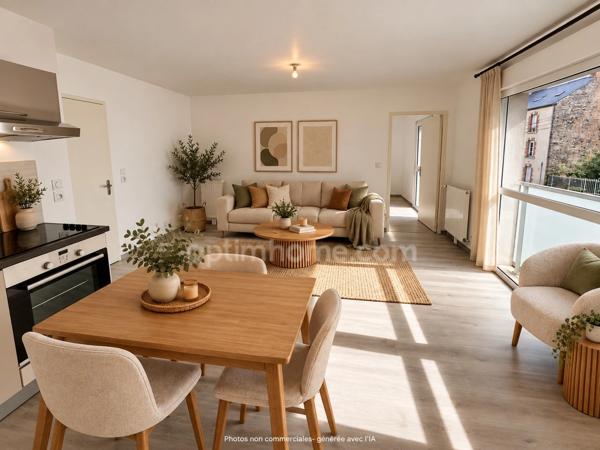 Appartement T2 Rennes Saint-Hélier – 45 m² – Parking couvert et sécurisé – Plein sud RENNES – SAINT-HÉLIER – APPARTEMENT T2 DE 45,17 M² – PARKING COUVERT – EXPOSITION SUD