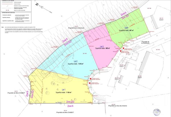 Terrain à vendre  605 m2 NOYAREY - 38