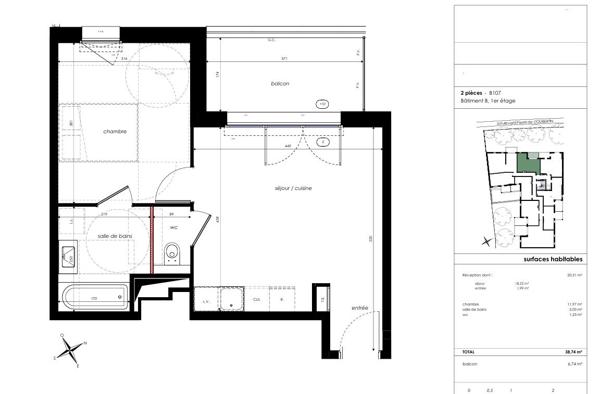 A VENDRE T2 SUR ANGERS COUBERTIN