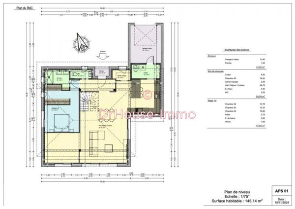Maison à vendre 5 pièces de 145 m²