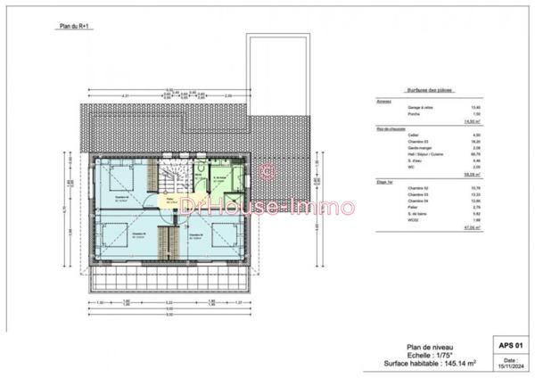 Maison à vendre 5 pièces de 145 m²