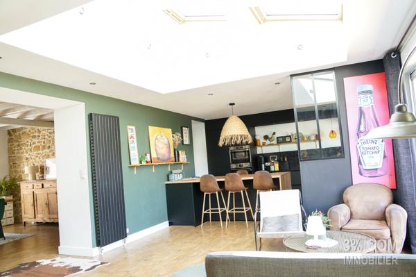 MANIHEN : LONGÈRE RÉNOVÉE en SEMI-PLAIN-PIED SOUS SOL GARAGE. Outreau (62230)