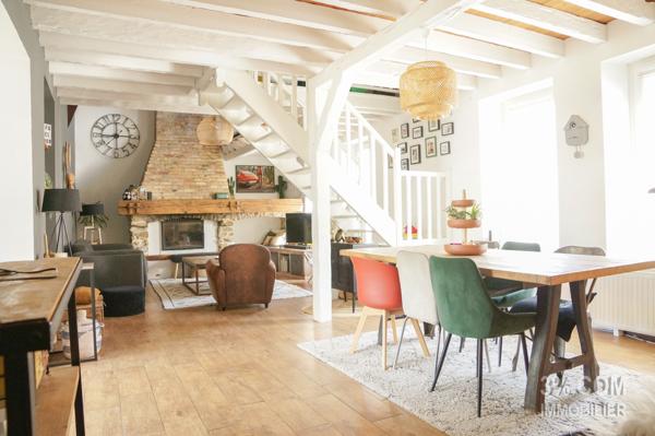 MANIHEN : LONGÈRE RÉNOVÉE en SEMI-PLAIN-PIED SOUS SOL GARAGE. Outreau (62230)