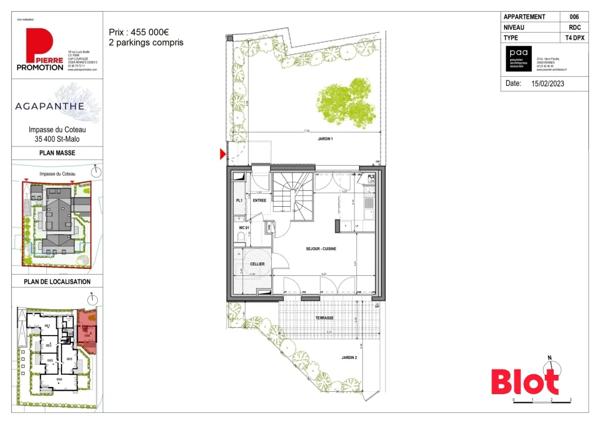 Appartement 4 pièce(s)