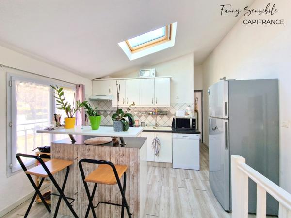 Maison T3 avec appartement T2 indépendant, garage et piscine – 270 m² de terrain