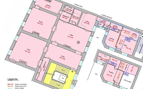 Appartement à vendre    7 pièces • 254,30 m2 Lyon 2