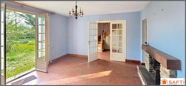 4 chambres, terrain 1900 m², maison à fort potentiel