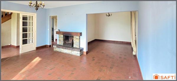 4 chambres, terrain 1900 m², maison à fort potentiel