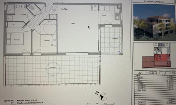 Immobilier Draguignan (83300) – Appartement 64m2 – 241 850 €