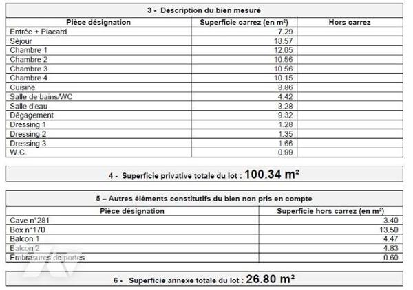 75015 - Lourmel / Vasco de Gama - Appartement 100 m² - 4 chambres