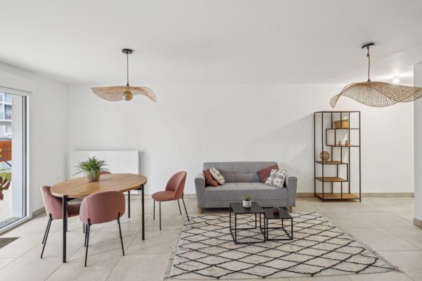 Appartement neuf T4 de 87m² avec parkings, jardin et terrasse à Caudéran