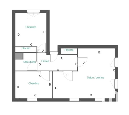 Appartement 3 pièces de 49 m² à Hendaye (64700)