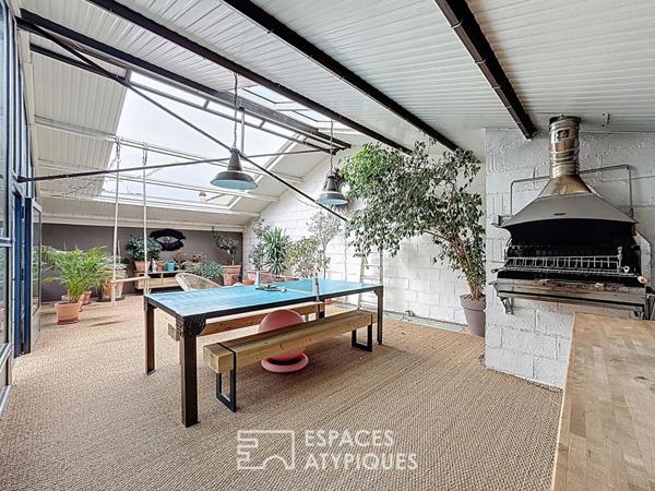 Loft familial et atelier à usage mixte avec appartement indépendant