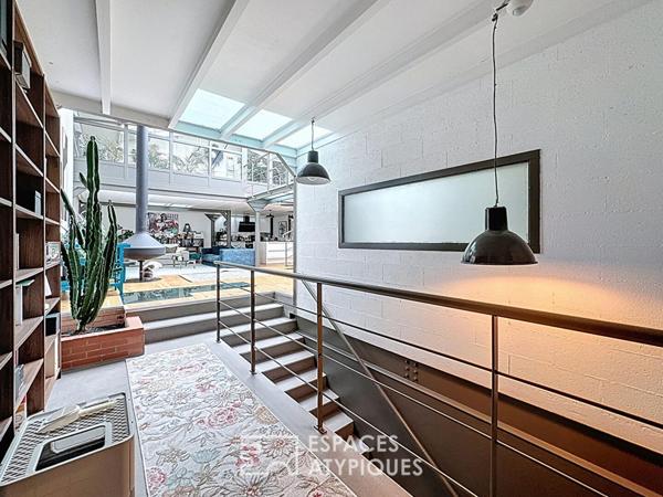 Loft familial et atelier à usage mixte avec appartement indépendant