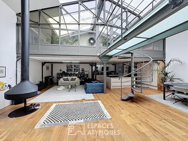 Loft familial et atelier à usage mixte avec appartement indépendant