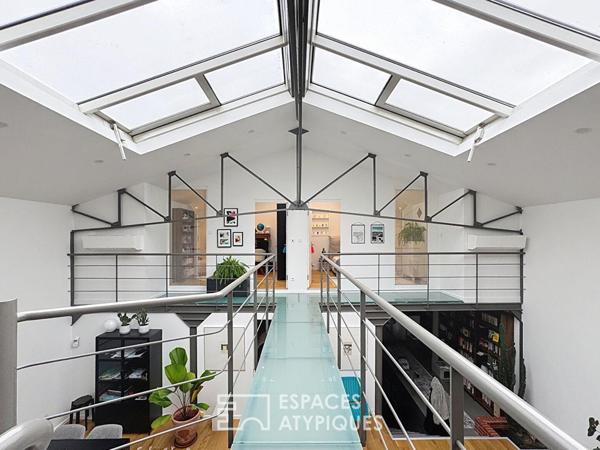Loft familial et atelier à usage mixte avec appartement indépendant