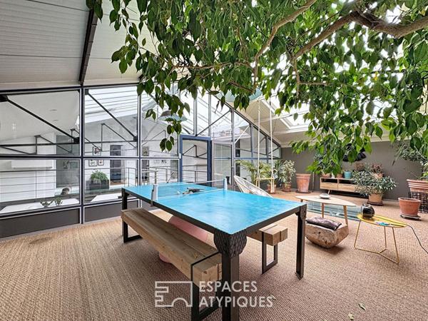 Loft familial et atelier à usage mixte avec appartement indépendant