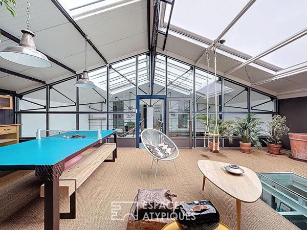 Loft familial et atelier à usage mixte avec appartement indépendant