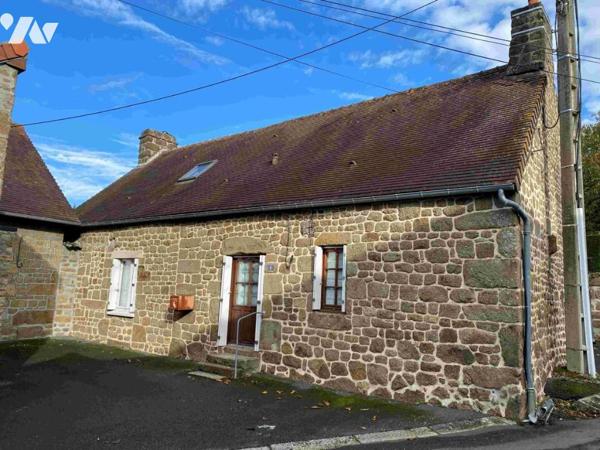 LA FERTE MACE: Maison en pierres 3 chambres, garage, terrain 925 m²