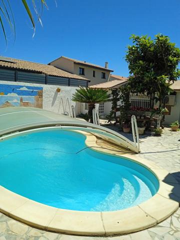 Villa plain pied, 120 m2, piscine et garage (Viager occupé)