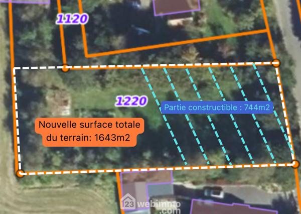 Terrain à bâtir 1643 m² à Trédrez-Locquémeau 22300