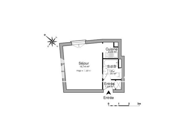 Location Studio 23.12 m² - 8 10 PLACE MANIGNE Limoges 87000