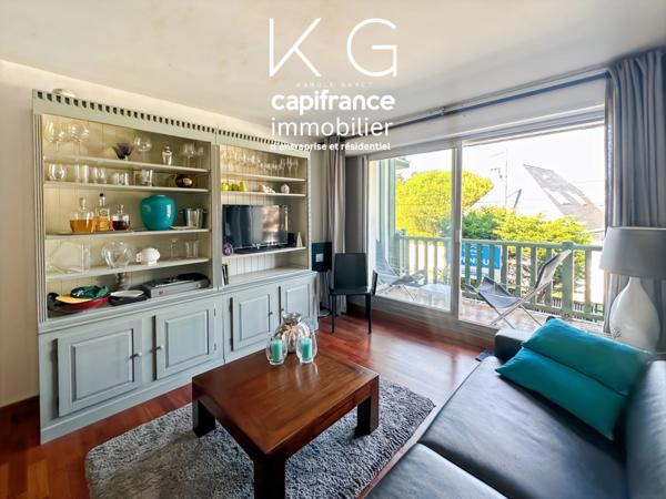 Calvados (14), BENERVILLE-SUR-MER appartement T2 à vendre 41 m2 avec balcon et box, à 200 m de la plage et à 5 min de Deauville