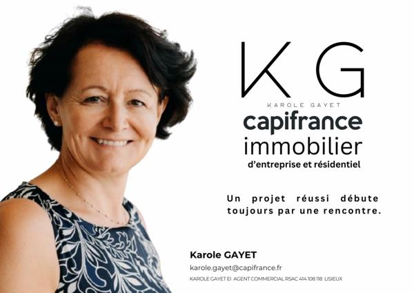 Calvados (14), BENERVILLE-SUR-MER appartement T2 à vendre 41 m2 avec balcon et box, à 200 m de la plage et à 5 min de Deauville