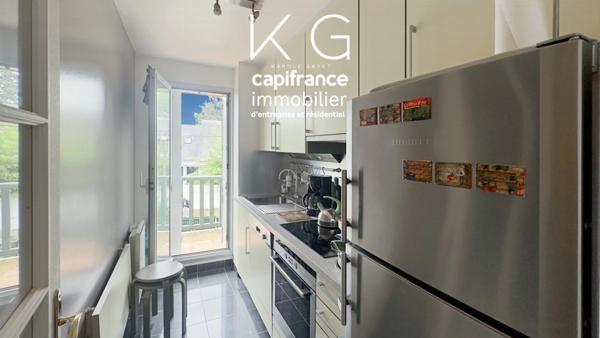 Calvados (14), BENERVILLE-SUR-MER appartement T2 à vendre 41 m2 avec balcon et box, à 200 m de la plage et à 5 min de Deauville