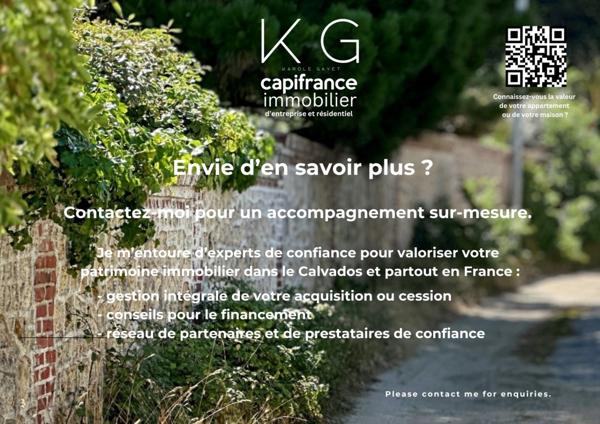 Calvados (14), BENERVILLE-SUR-MER appartement T2 à vendre 41 m2 avec balcon et box, à 200 m de la plage et à 5 min de Deauville