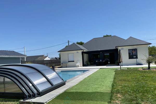 Maison écologique de plain-pied d'environ 113m2 aux prestations haut de gamme