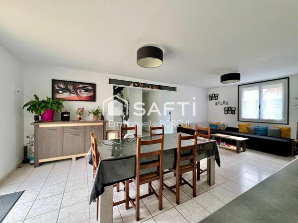 Maison 3 chambres, 2 bureaux, jardin, dépendances