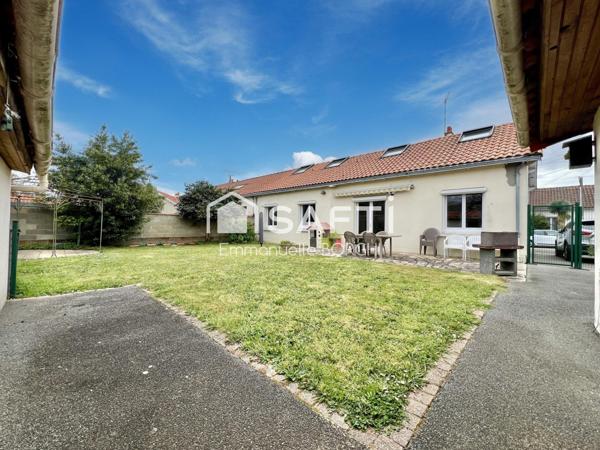 Maison 3 chambres, 2 bureaux, jardin, dépendances