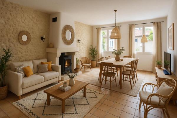 Maison en pierre centre ville