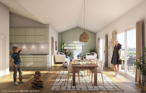 Appartement 2 pièces – 42 m² environ à Pornichet (ref : 79306P)