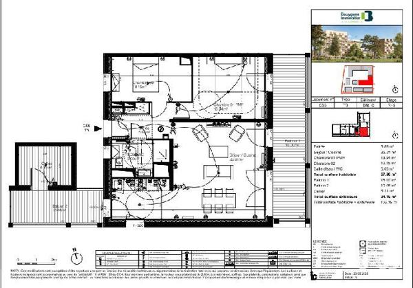 Appartement (neuf) à vendre 3 pièces 67 m² Bordeaux