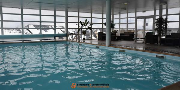 T2 + coin montagne – 6 couchages avec piscine et sauna à Peyragudes