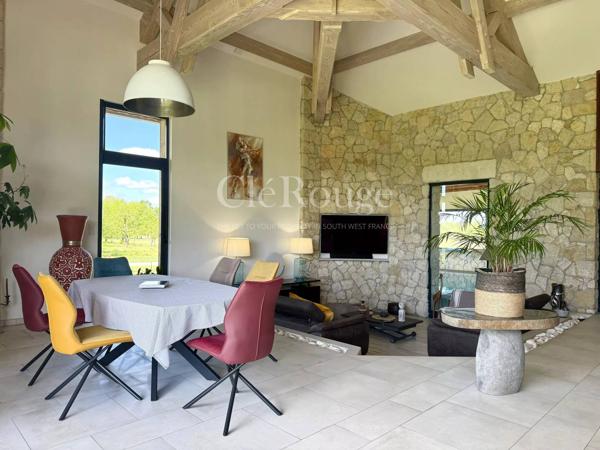 10 minutes d’Eymet - Superbe maison d’architecte avec piscine intérieure