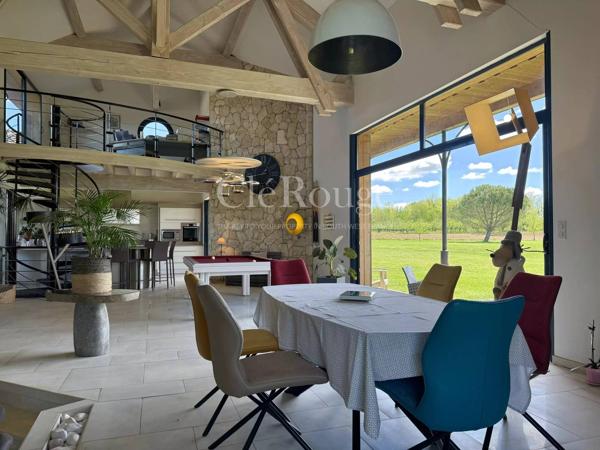 10 minutes d’Eymet - Superbe maison d’architecte avec piscine intérieure