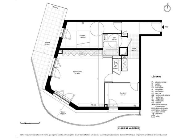 Appartement à vendre 3 pièces 75 m² Dunkerque