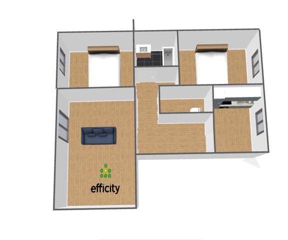 Appartement 3 pièces - 58 m²